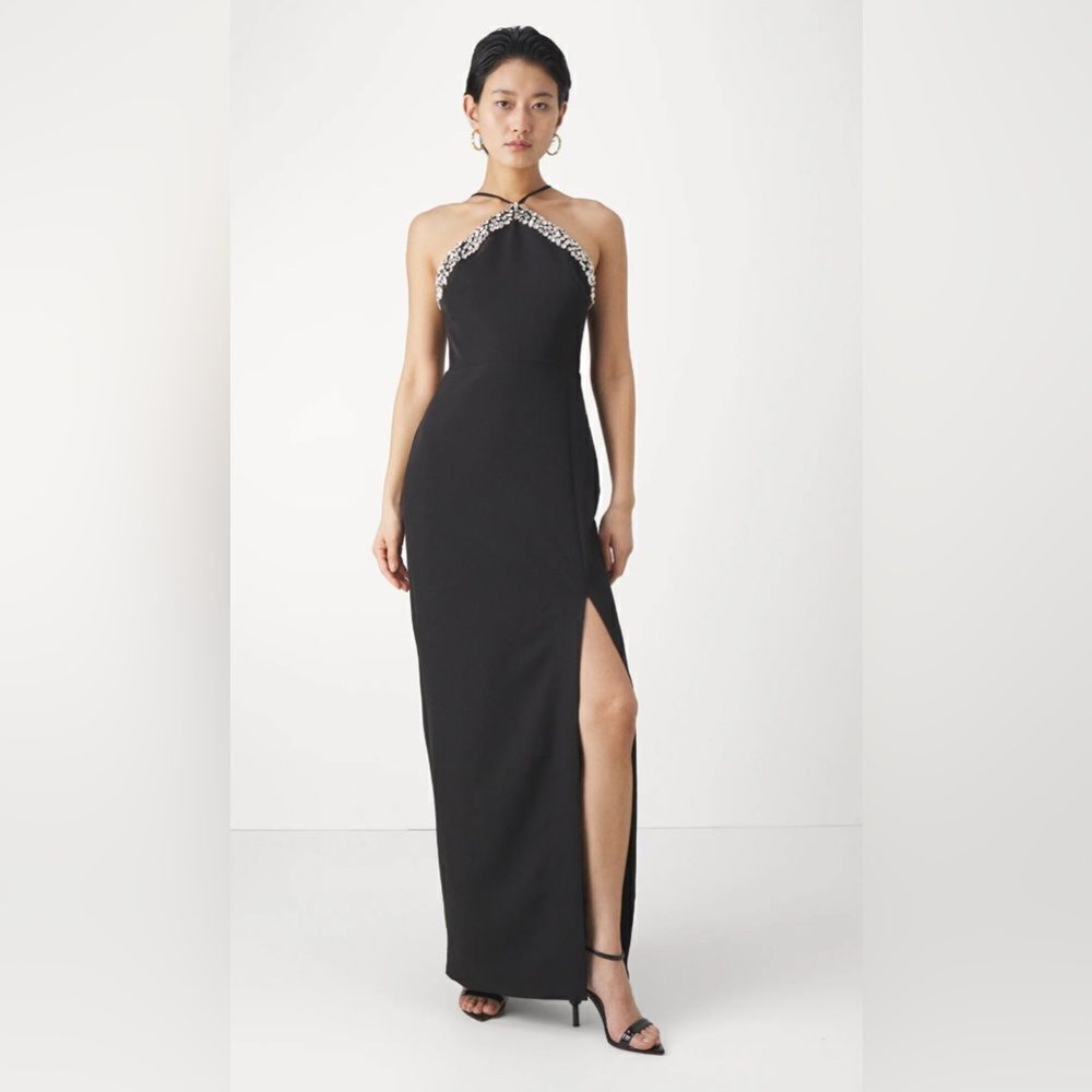 NWT ML Monique Lhuillier KIRA LONG DRESS - Occasion wear - black Size 8